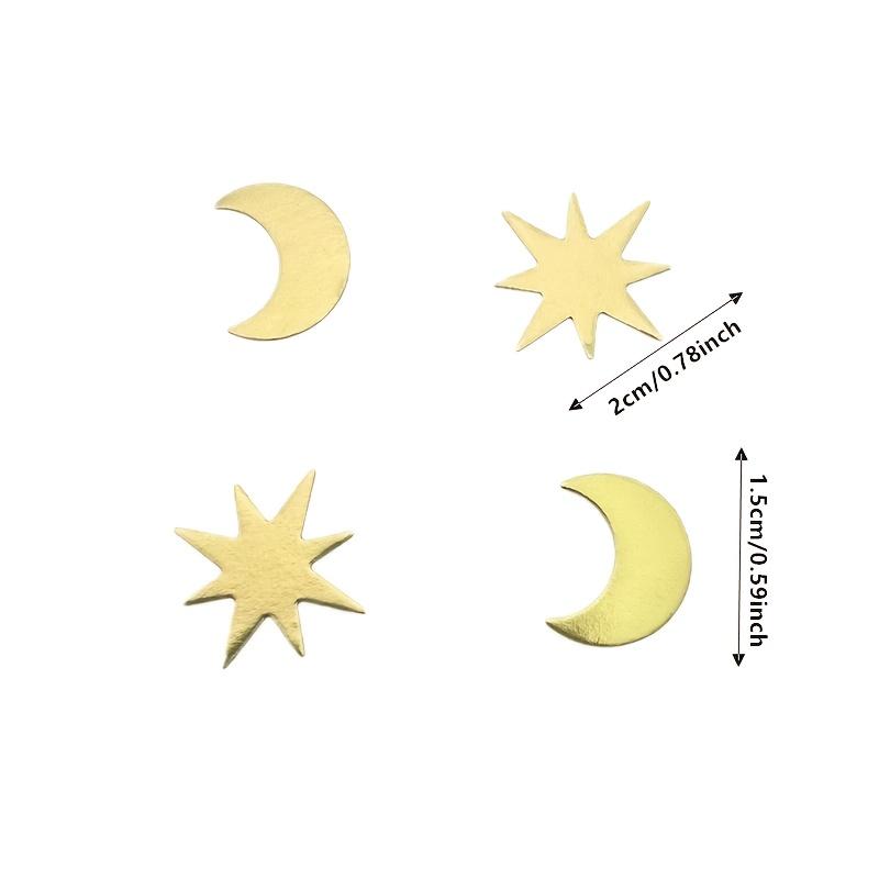 100pcs Moon and Stars Shaped Confetti,Table Decorations, for Weddings, Birthdays, Anniversaries, Bachelor Parties