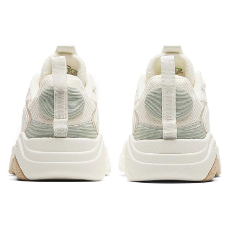 Anta Comfortable Versatile Wear-Resistant Non-Slip Low-Top Casual Shoes Women Sneaker White Green 122428854-3