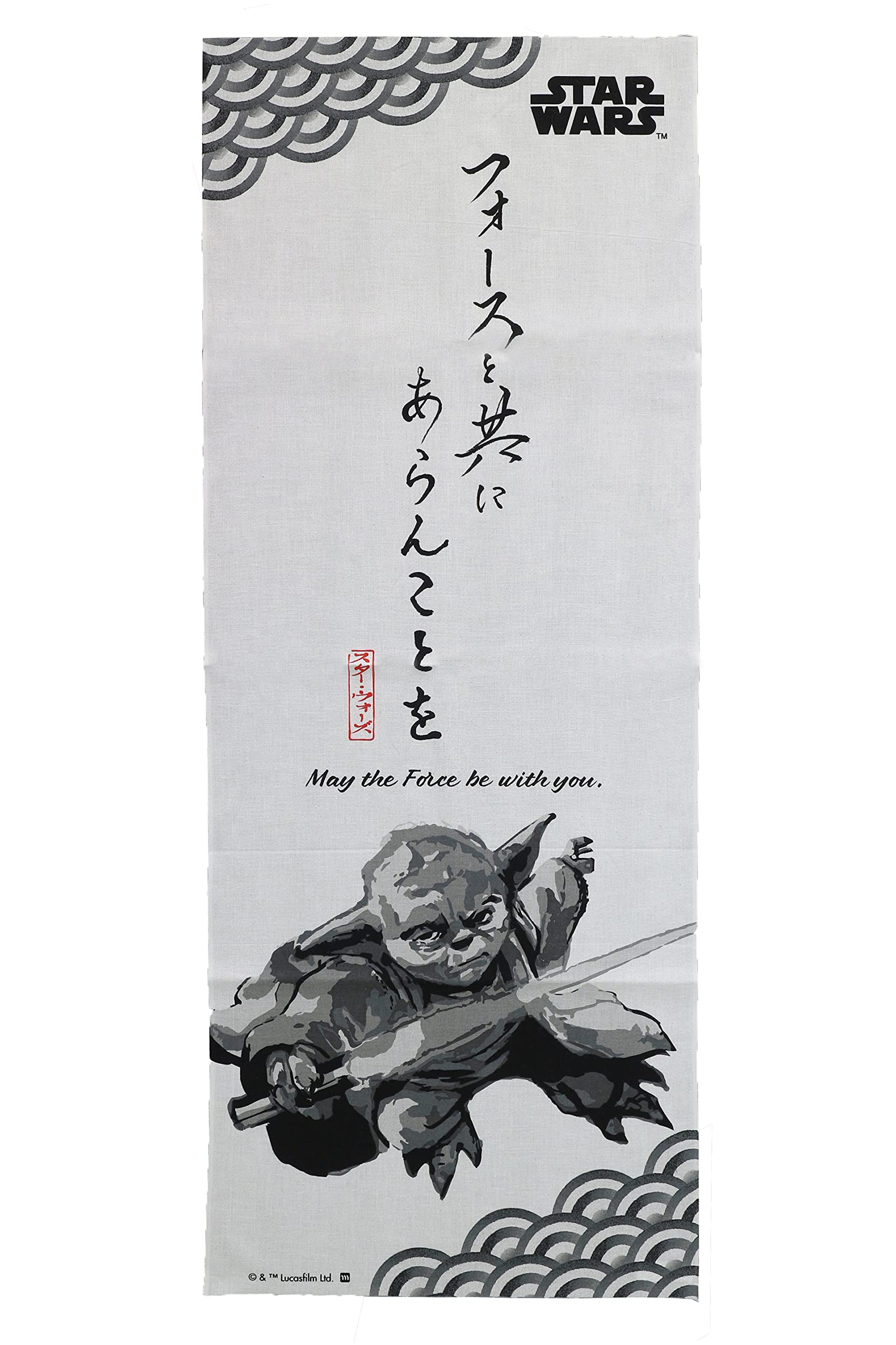 

Marushin Tenugui STAR WARS Холодные светлые чернила цвета слоновой кости, хлопок, сделано в Японии 2535033600 34×90 см