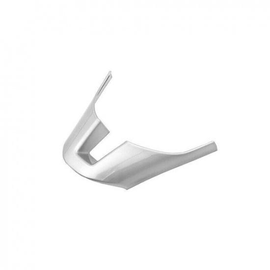 Fit For Mazda 3 Axela 2014-2016 Silver ABS Steering Wheel U Type Cover Trim 1pcs