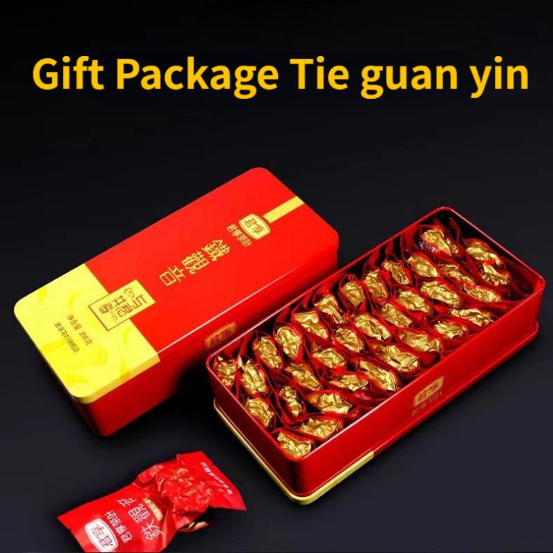 Tieguanyin Green Tea Slimming Anxi Tie Guan Yin Oolong Tea Iron Box Package 250g*2