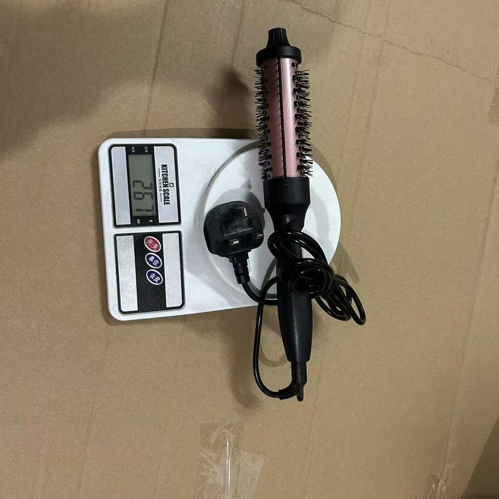 Dual-Use Electric Curling Wand & Brush: PTC Curling Iron for Bangs, Straightener, & Inward Curling