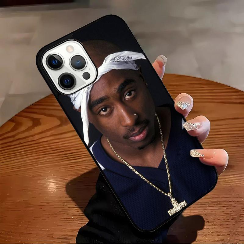 2pac Tupac Shakur Rap Rapper Phone Case For iPhone 17 Air 16 15 14 13 12 11 Pro Max Max Plus Bumper Case Cover