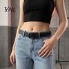 Slimming Waist Cincher Belt 110cm Punk Star Rivet for Women, Faux Leather Studded Fashion Casual Decoration with Metal Buckle, Edgy Music Festival