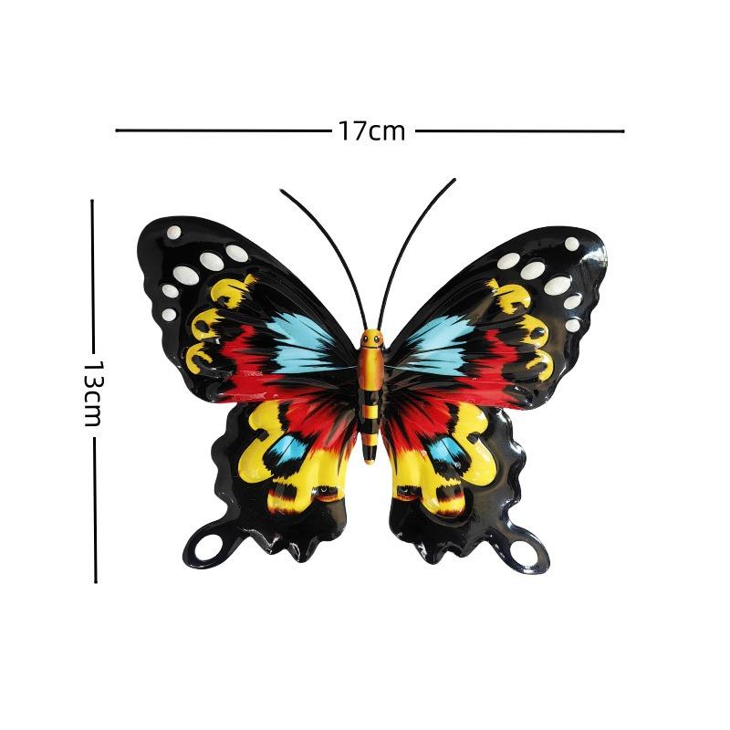 4pcs/set Iron Metal Butterfly Wall Art for Outdoor Fence Garden Hanging Decor Rustproof Iron Craft Home Decoration
