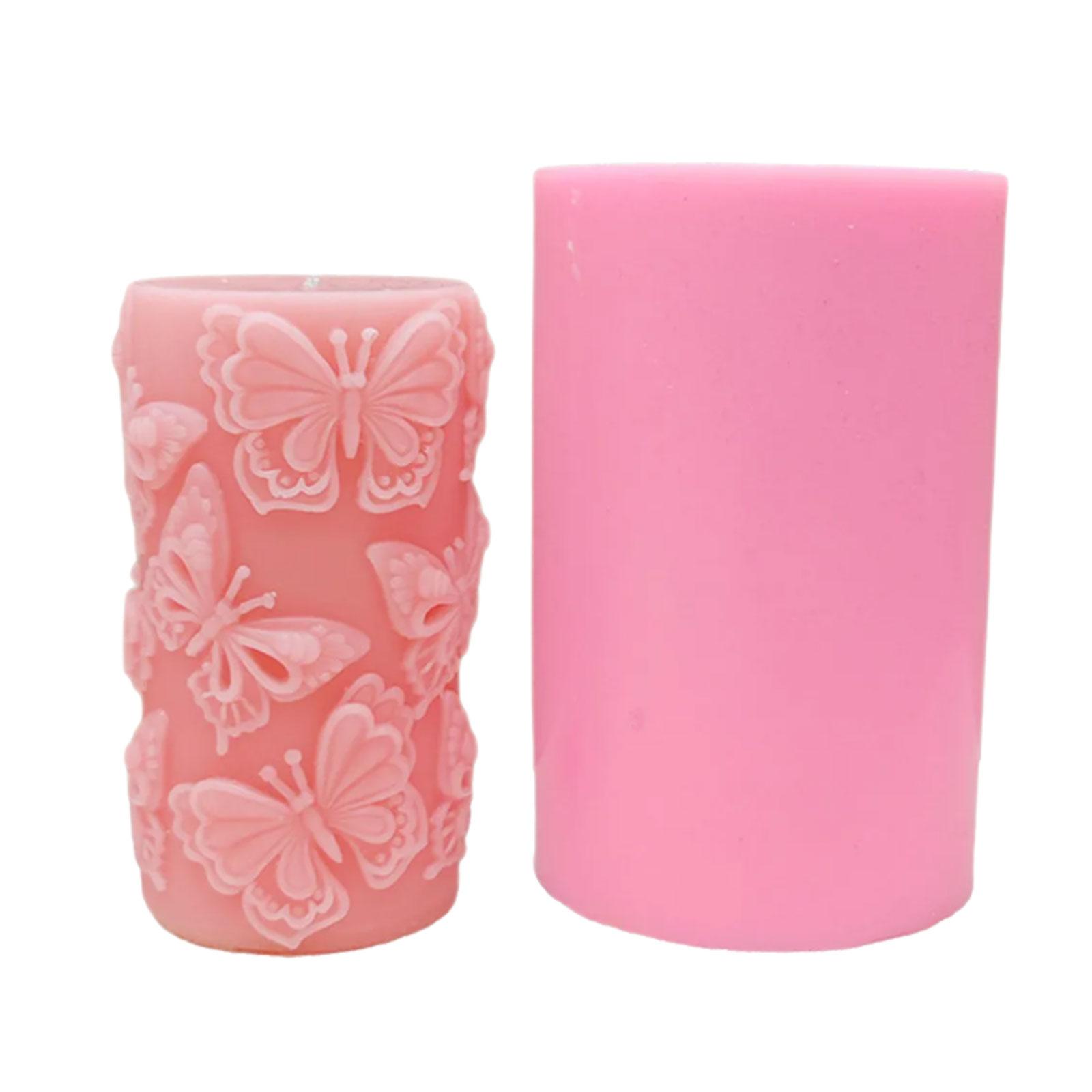 

Рельефные формы для свечей, мыла, рождественских подарков, украшений для комнаты, цилиндрические резные свечи, силиконовые формы 1