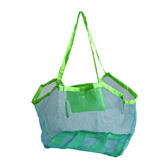 jijijing Beach Storage Bag, Lightweight Foldable Mesh Breathable Easy Carry Tote, for Outdoor Parties Travel Essentials