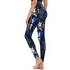High-waisted Peach-bottom Yoga Trousers Outdoor Tummy-slimming Stretchy Form-fitting Quick-drying Sports Leggings for Women with A Printed Design