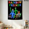 Rainbow Friends Force Wandteppich Ästhetischer Wandbehang Bedruckte Stoffdecke Dekorative Wandteppiche für Schlafzimmer Wohnzimmer Heimdekoration