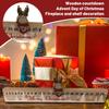 Wooden Countdown Christmas Advent Fireplace And Shelf Decoration