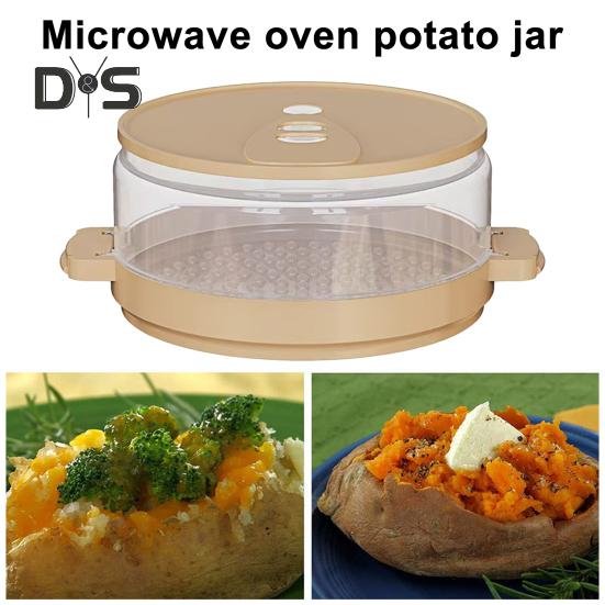 Napařovač brambor do mikrovlnné trouby pro kuchaře Křehké nadýchané brambory Bez BPA Slanina Bramborové konzervy Rovnoměrně uvařené bramborové hrnce Všestranný vařič brambor na pečení