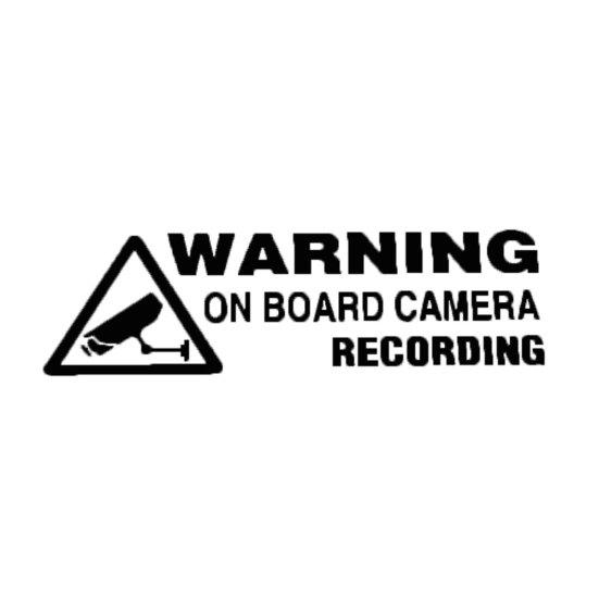 Warning On Board Camera Recording Car Styling Stickers Auto Windows Decals Decor