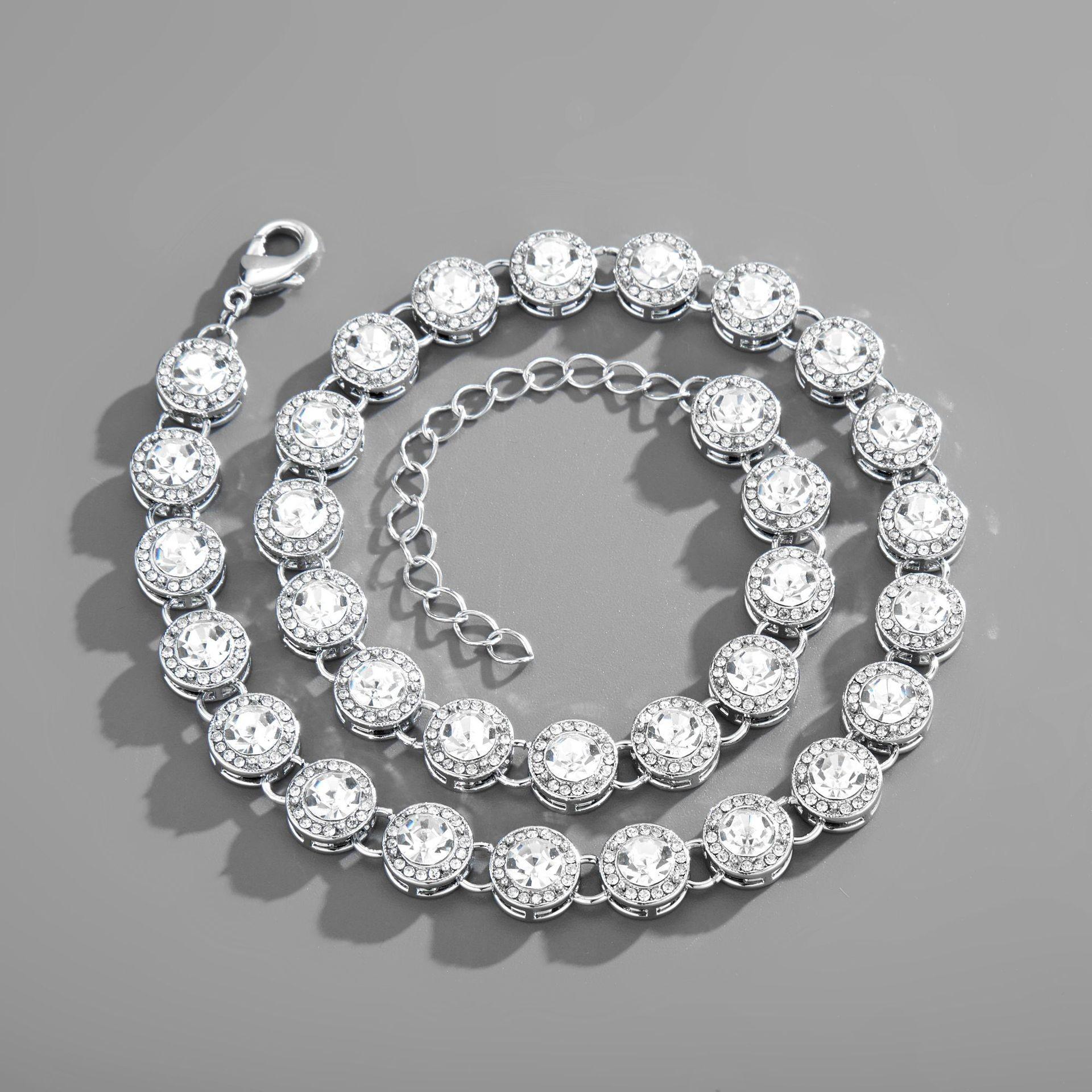 Rock Candy Full Diamond Cuban Link Necklace – Trendy European American Unisex Style