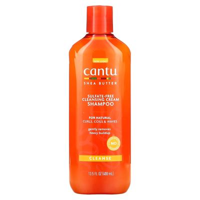 Shea Butter, Cleansing Cream Shampoo, for Natural Curls, Coils and Wavy, 13.5 Fl Oz (400 Ml)