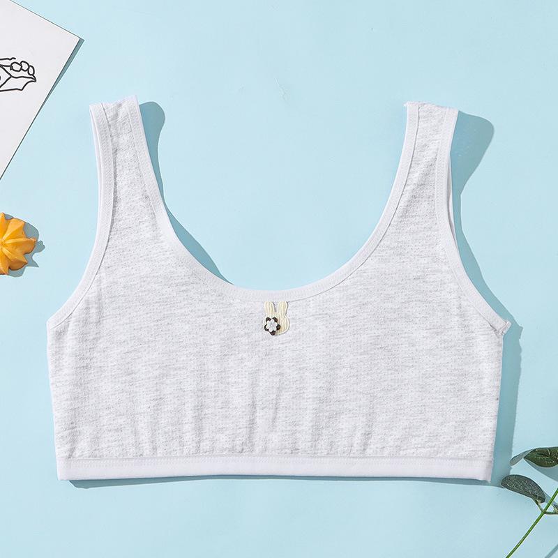 Stage One Girls' Period Underwear: Wire-Free, Anti-Protrusion Tank Top for Middle and Elementary School Students