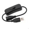 USB Etension Cable With On/off Rocker Switch Power Control Toggle For LED