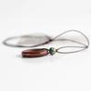 Wood Round Ring Pendant Necklace Adjustable Long Sweater Chain Vintage Handmade Collar Necklace Statement Jewelry