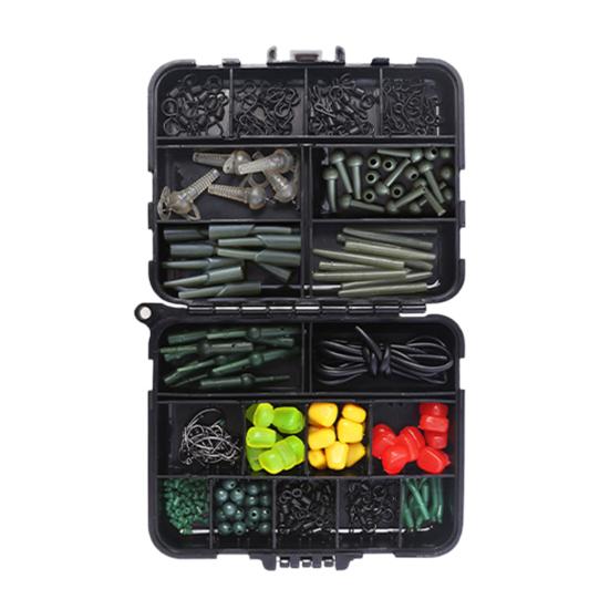 Fishing Hooks Accessories Set with Storage Case Rust Resistant Lightweight Compact Portable Fishing Rig Kit