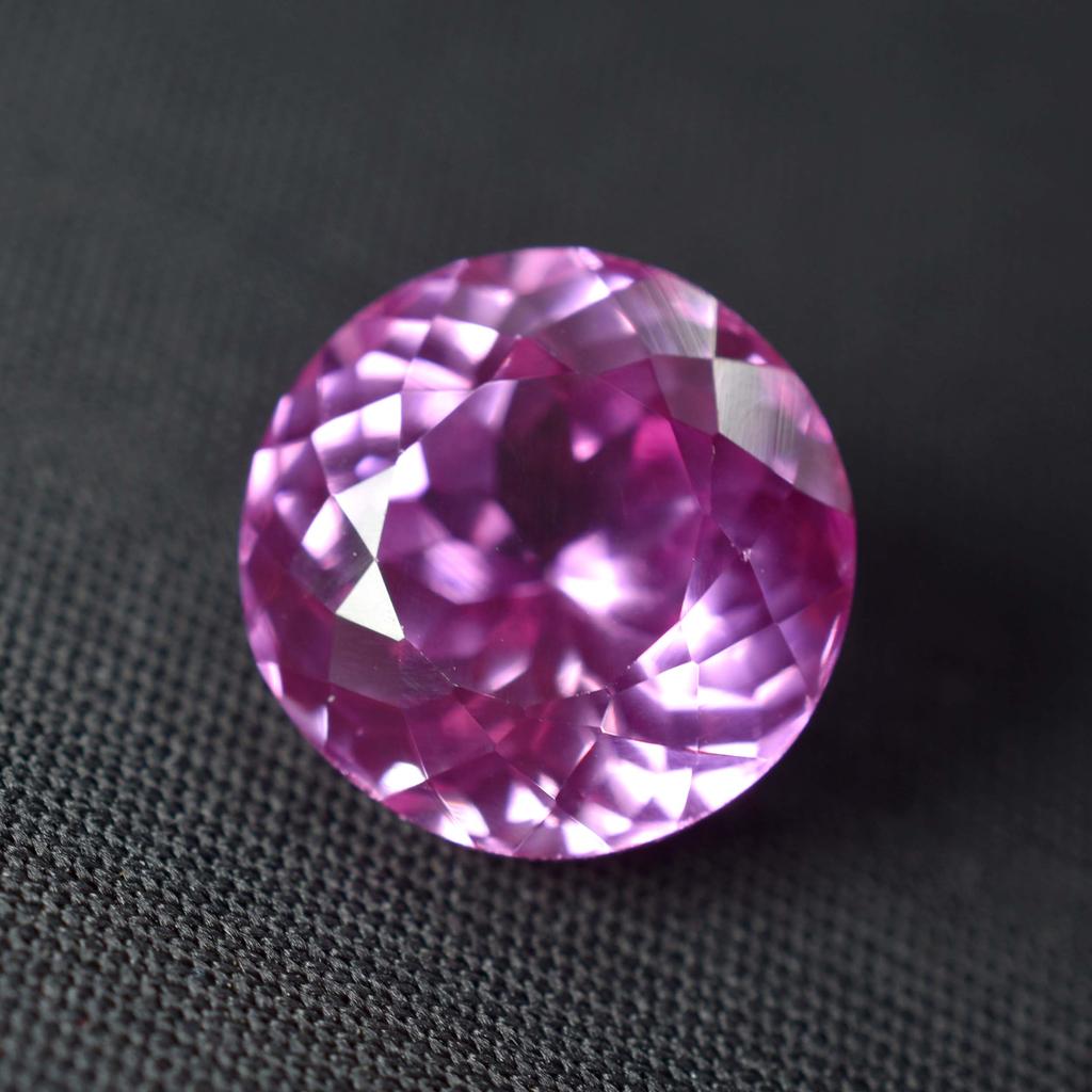 CERTIFIED Pink Sapphire 11.25 Ct Natural Sri Lanka Round Cut Loose Gemstone Sa-14