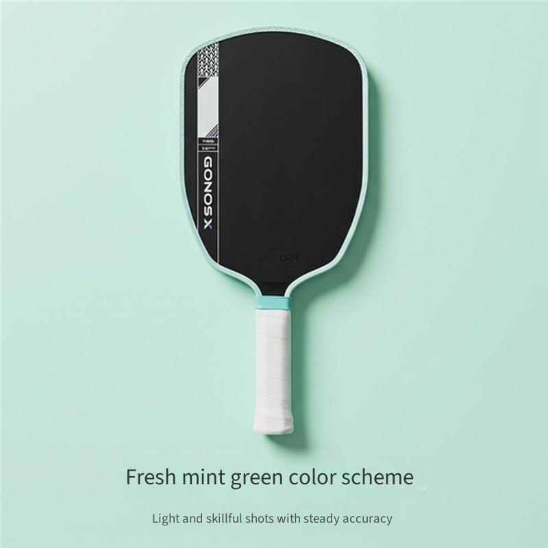 T700 Carbonfaser Langes Power Pickleball Schläger Set, PP Wabenkern Professionelle Offensivsportausrüstung