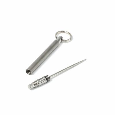 New Camping Titanium Mini Toothpick Fruit Pick Sticks Travel Kit