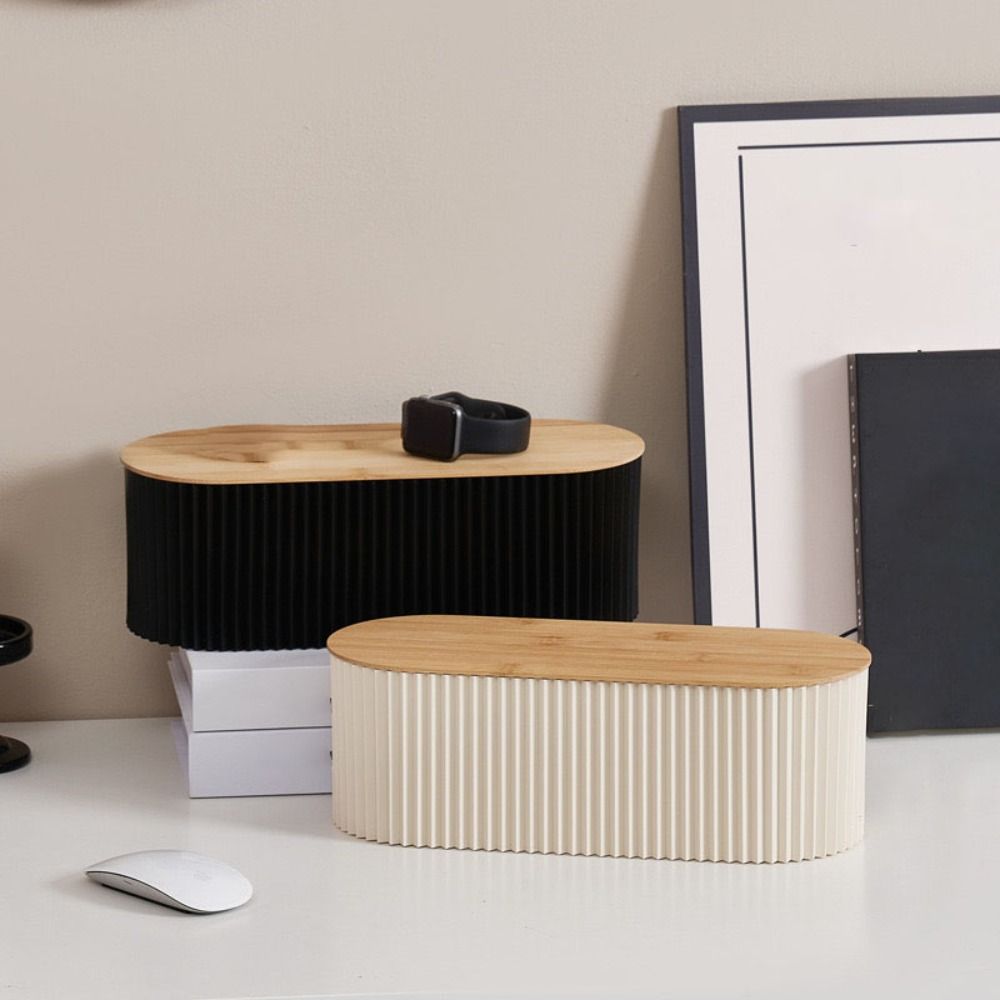 Plastic Power Line Storage Case Dustproof Wire Storage Box WiFi Router Socket Storage Box  Office