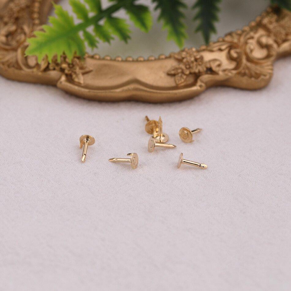100-500Pcs Metal Locking Pin Back Brooch Badge Holder Lapel Base For DIY Jewellery Material Hand Making Supply Craft Accessories