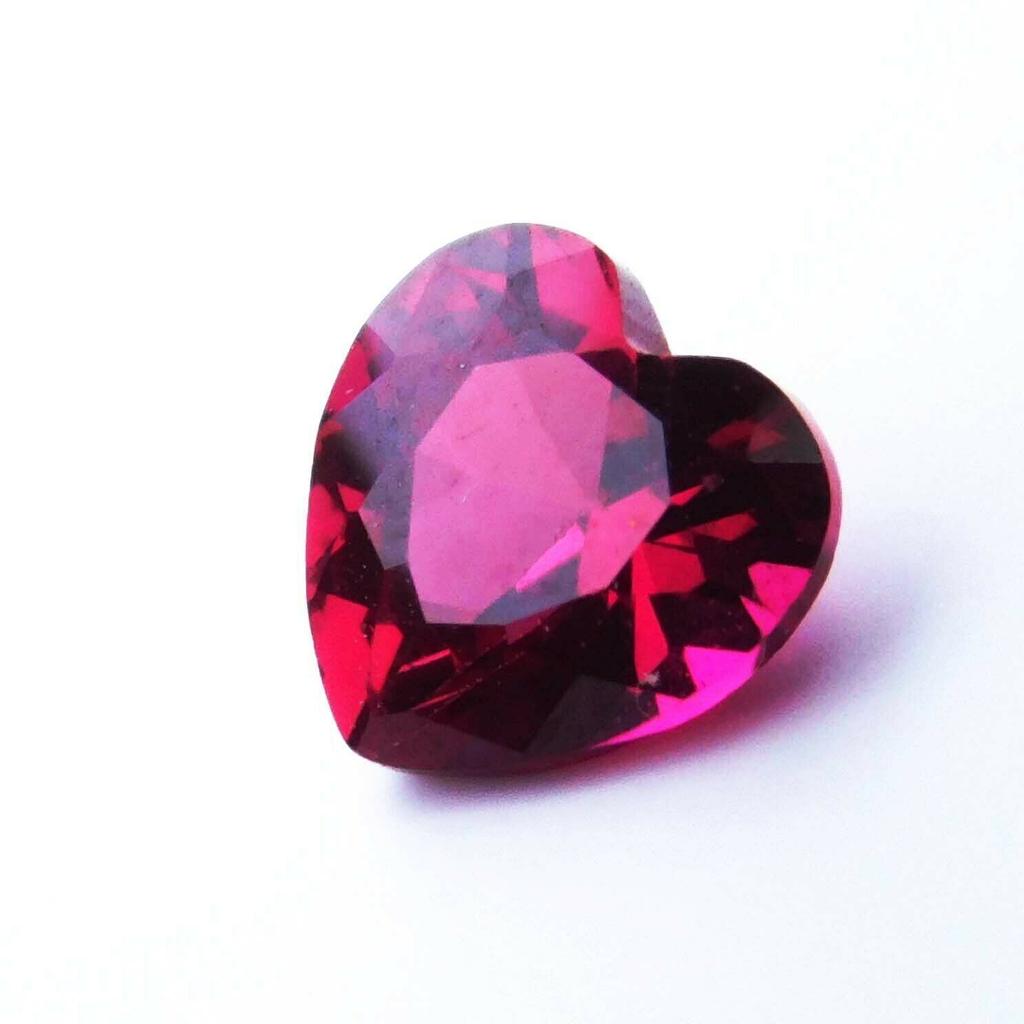 Natural Pink Ruby Loose Gemstone Most Demandable 1.00 Ct Heart Cut for Jewelry Making and Crafts