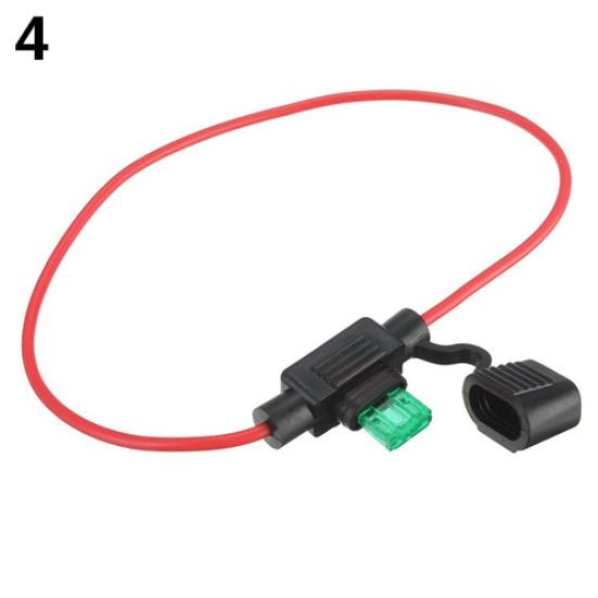 

Автомобильный авто 10A 15A 20A 30A среднего размера водонепроницаемый стандартный держатель предохранителя лезвия 4