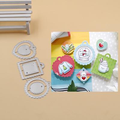 Mehrere Stile Etikett Metall-Stanzformen Schablonen Scrapbooking Fotoalbum Papierkarte Dekorative Bastelarbeit