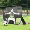 Children's soccer goal, portable, self-folding target mat, 2 in 1