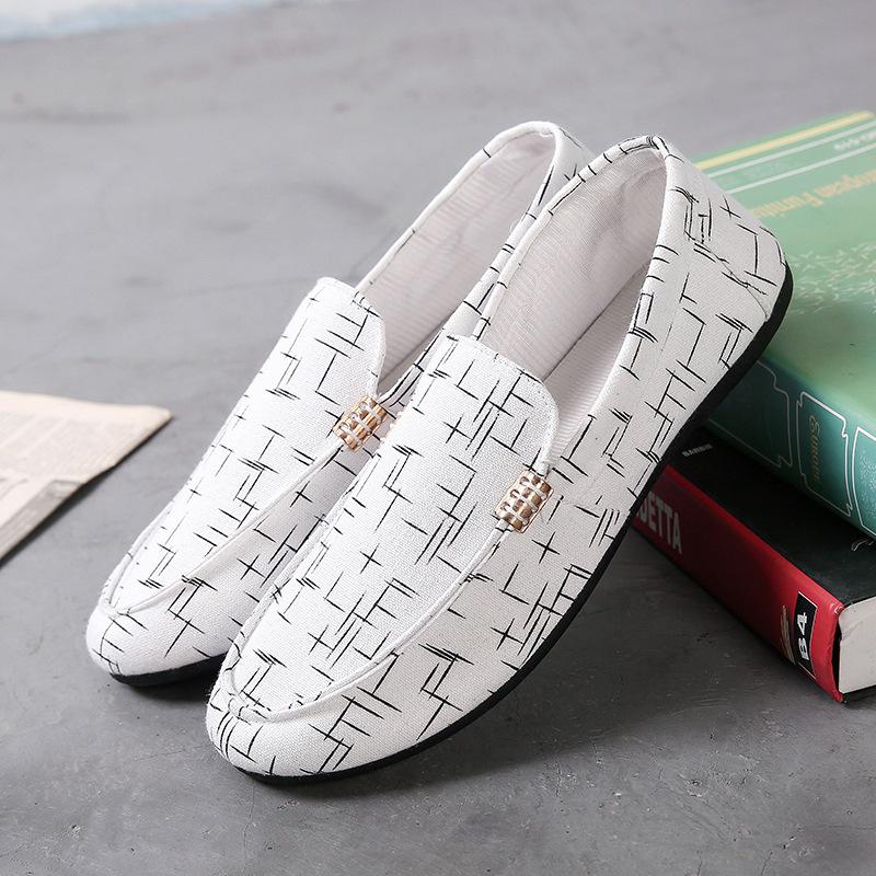 Men's Korean-Style Canvas Slip-On Shoes - Versatile & Trendy