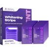 1-3x Purple Whitening Teeth Strips for Daily Use Gentle Formula Enamel Protection and Stain Removal