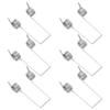 6pcs Garbage Can Torsional Spring Stainless Steel Replacement Kit For Flip-Top Trash Bin Lid Repair Universal Fit Outdoor