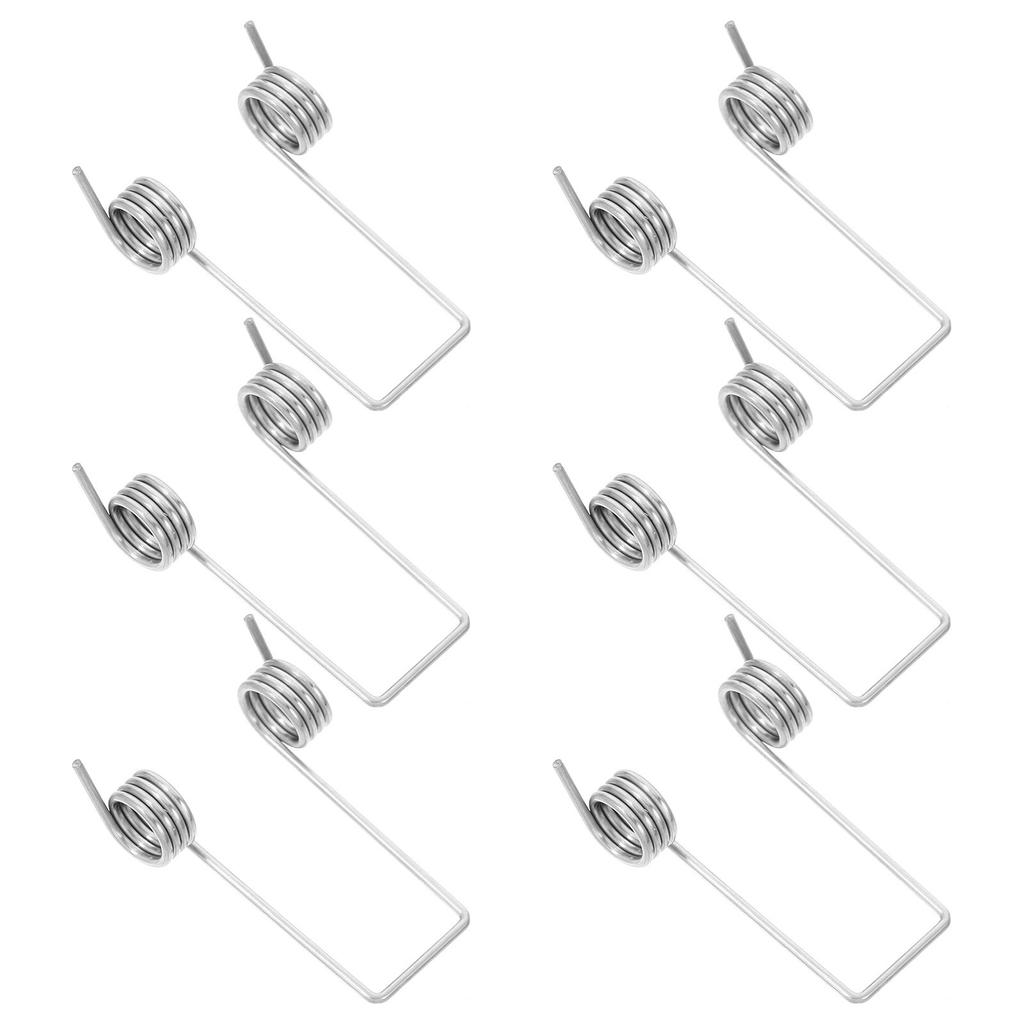 6pcs Garbage Can Torsional Spring Stainless Steel Replacement Kit For Flip-Top Trash Bin Lid Repair Universal Fit Outdoor
