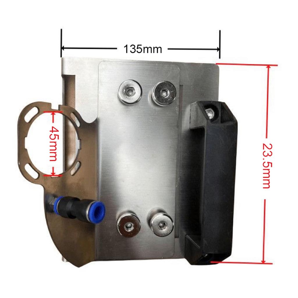 Nerezová ocel 45° Rohový cihelný zkosení Ruční kovový držák Pro přesné ořezávání Řezání dlaždic Stojan pro úhlovou brusku
