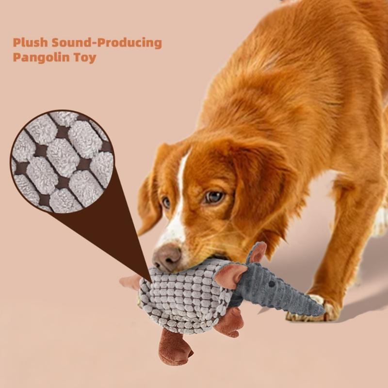 New Squeaky Corn Fiber Plush Toy for Dog Promoting Dental Health and Encouraging Fun Interactively Playtimes Activity