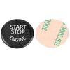 Car Engine Start Stop Button Switch Cover Trim Black Carbon Fiber Ignition Key Ring Sticker Fit for 3 Series E90 E91 E92 E93 E60 E83 E84 X5 X6 E70