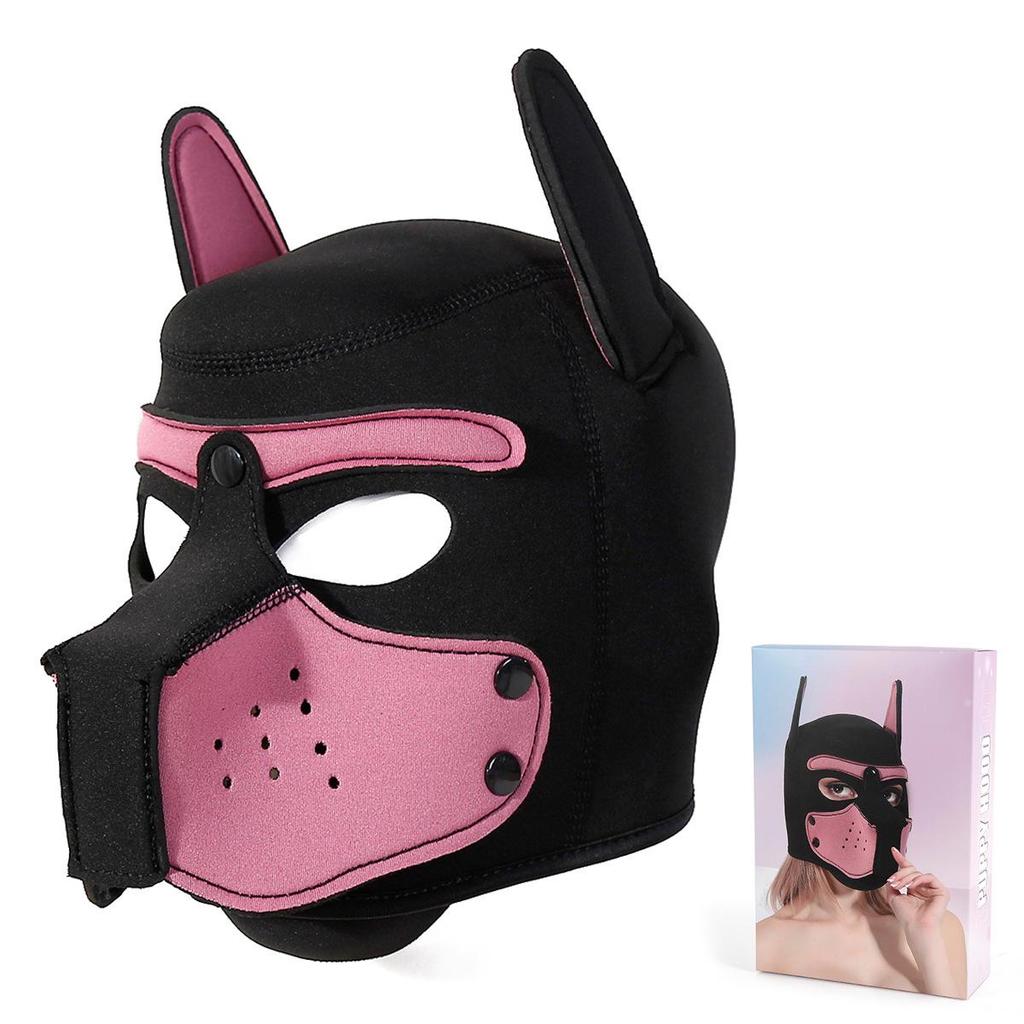 Playful Dog Mask for Adults - Role-Playing, Nightclub Parties, and Flirting Props