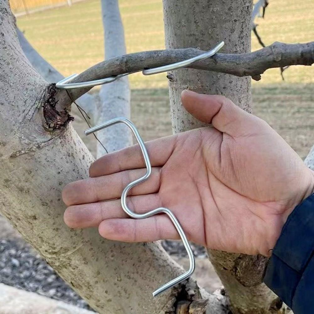 10Pcs M-Shaped Fruit Tree Branch Puller Shape Fixator Metal Branch Bending Tools Heavy-Duty Branch Bends Plant Support Tool