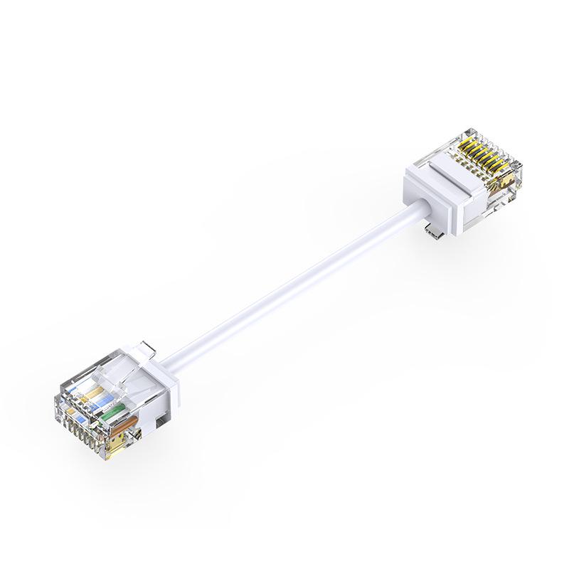 Splitter Corto Cat6 Rame Puro Non Schermato Ultra-sottile 3,8mm Cavo Rotondo Cablaggio Armadio