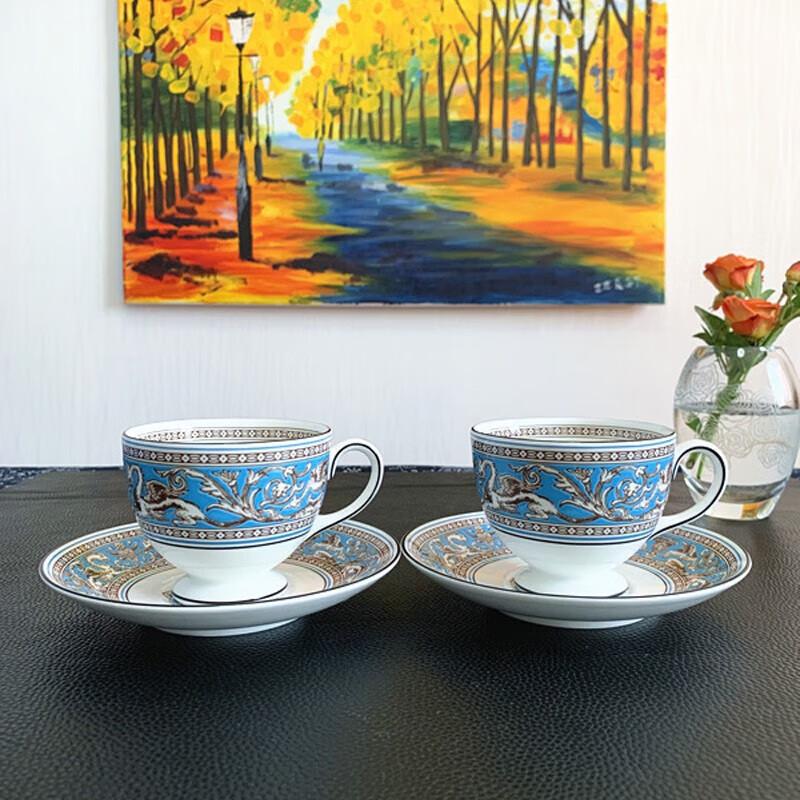 Wedgwood Silk Road 2-Cup & 2-Saucer Set