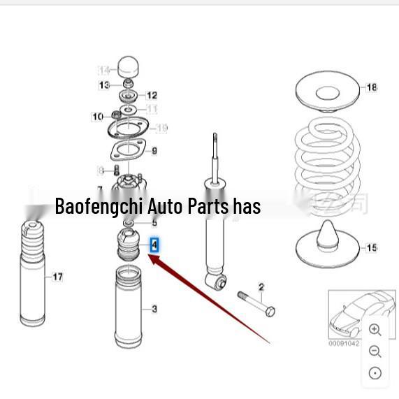 BMW 3 Series E46 Rear Bump Stop 33502290348