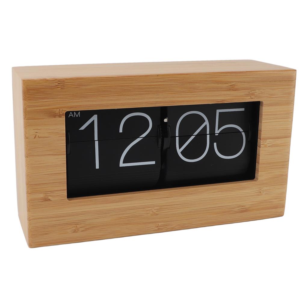 Ceas cu întoarcere automată a paginii Vintage Afișaj digital 12 ore Ceas mecanic cu clapete pentru casă