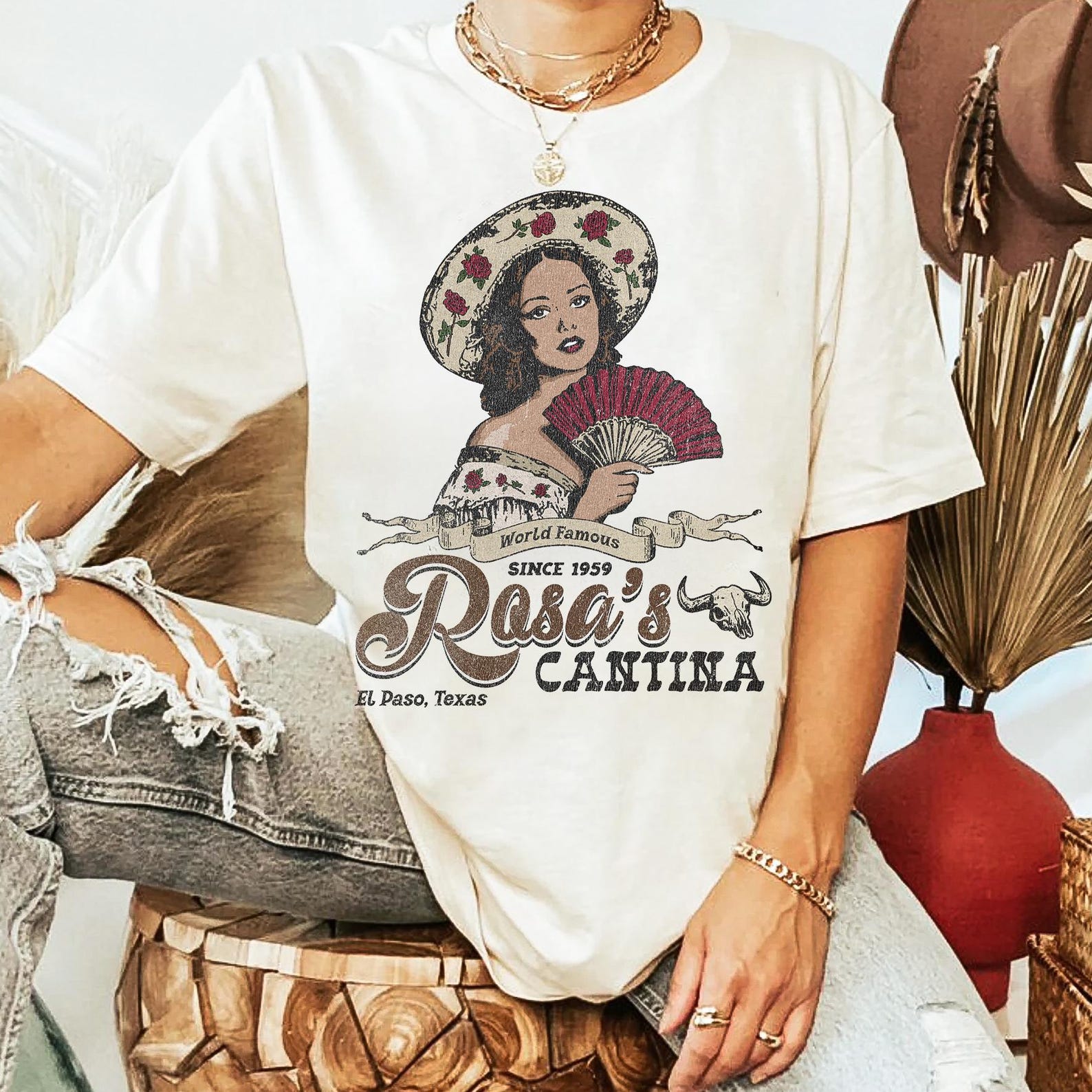 Western Texas T-shirt. Vintage Inspired Retro Graphic Tee XL