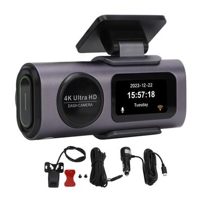 Front Rear Dash Cam 4K and 1080P 1.47 Inch Screen HD WiFi Car Dual Dash Camera Recorder