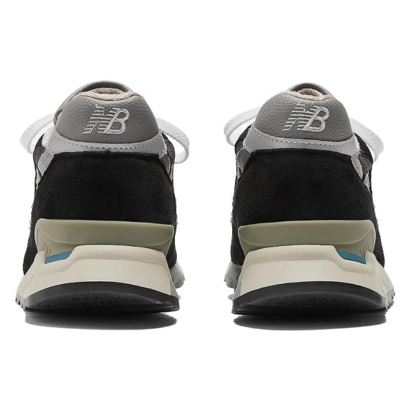 New Balance 998 Made In Usa 'Black Silver' Sneakers U998BL