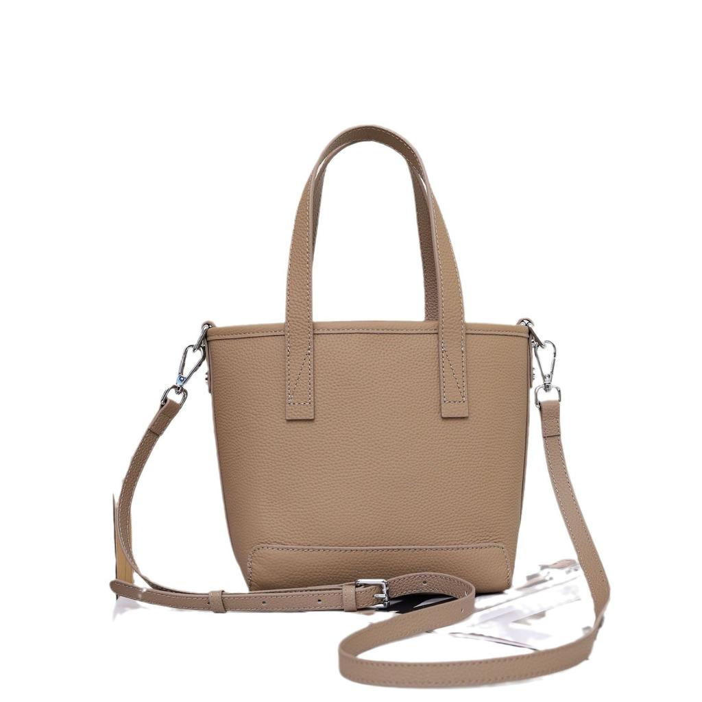 Damenhandtasche aus Rindsleder, Nischen-Crossbody-Mommy-Bag, Modischer und schlichter Gemüsekorb, Muschel-Tasche.