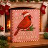Yousheng Red Bird Christmas Countdown 2025 24 Days Acrylic Bird Ornaments with Hooks Festive Holiday Decor for Tree & Shelf Unique Gift for Bird