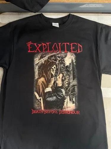 Unisex Short Sleeve Crew Neck Cotton T Shirt The Exploited Death Before M